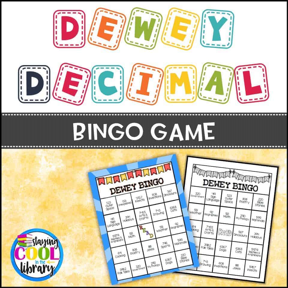 Dewey Decimal System Bingo Game