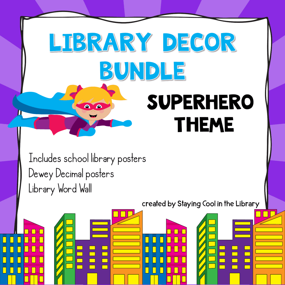 Superhero Library Decor Pack