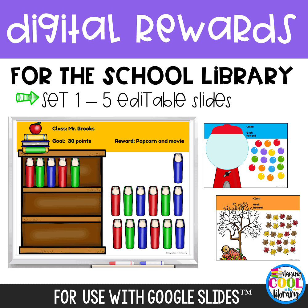 Digital Rewards for the School Library - Set 1