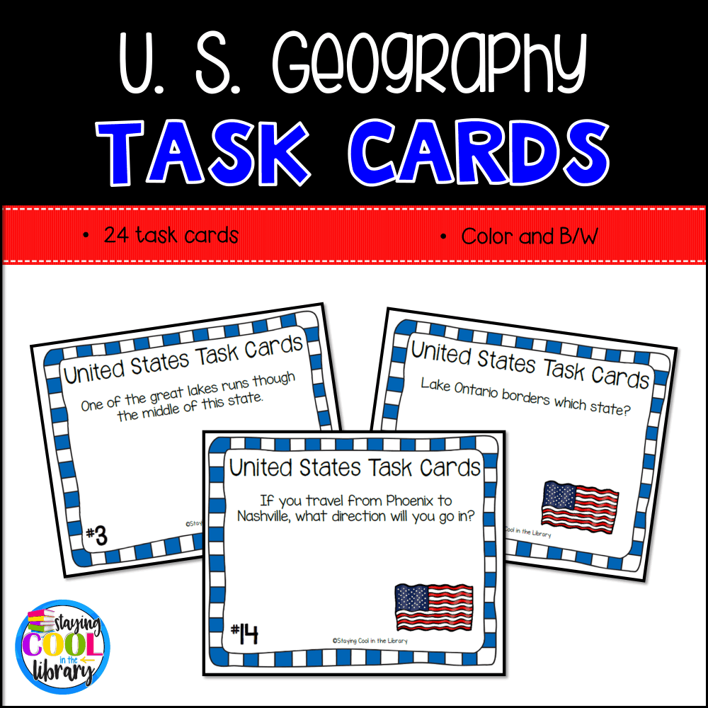 United States Geography Task Cards