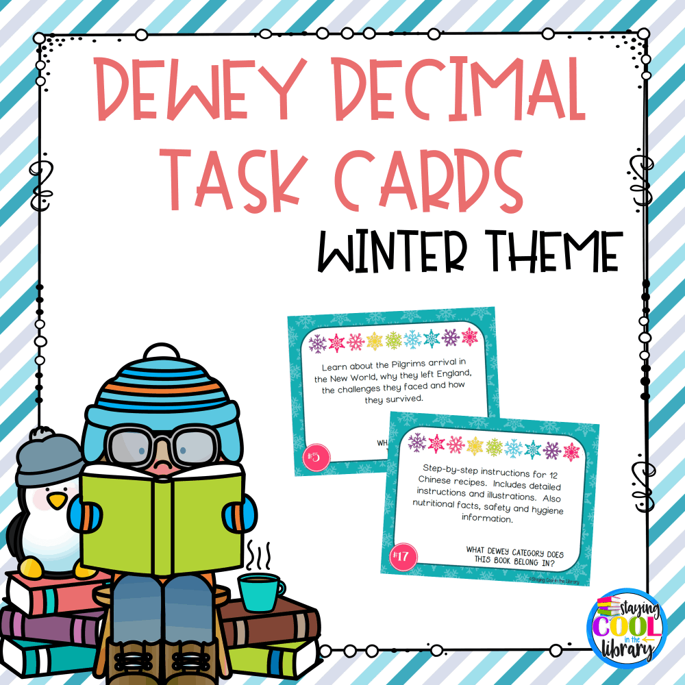Dewey Decimal Task Cards - Winter Theme