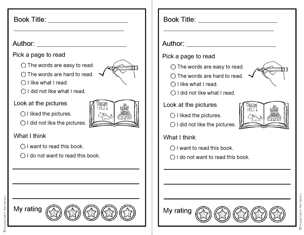 Book Tasting Activity Packet